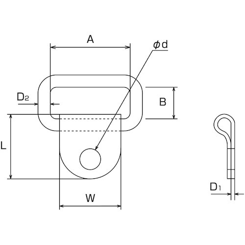 水本 ステンレス グランドフックTVA 15mm×