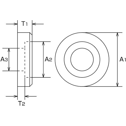 水本 ステンレス 引き取手用化粧座金 適用サイズ径