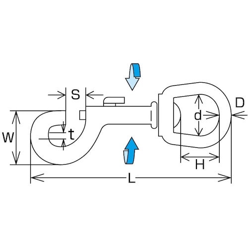 水本 ナスカン 線径3mm 長さ64mm