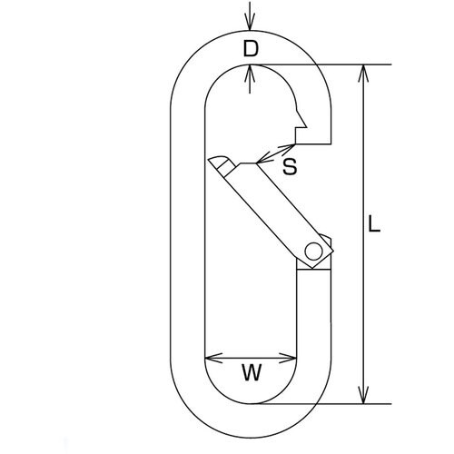 水本 フック ステンレス プチカラビナ(スタンダー