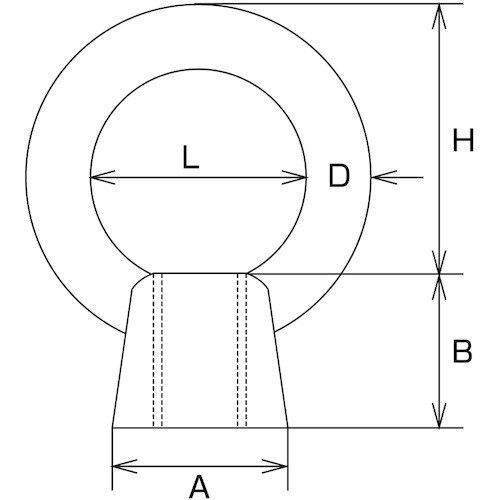 水本 アイナット(鋳造製)(ブネジ) 捻径W−3/