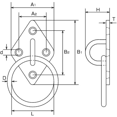 水本 ダイアモンドアイ丸カン 50mm×80mm