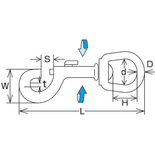 水本 ナスカン 線径4mm 長さ79mm