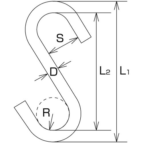 水本 SフックSAD 全長140mm