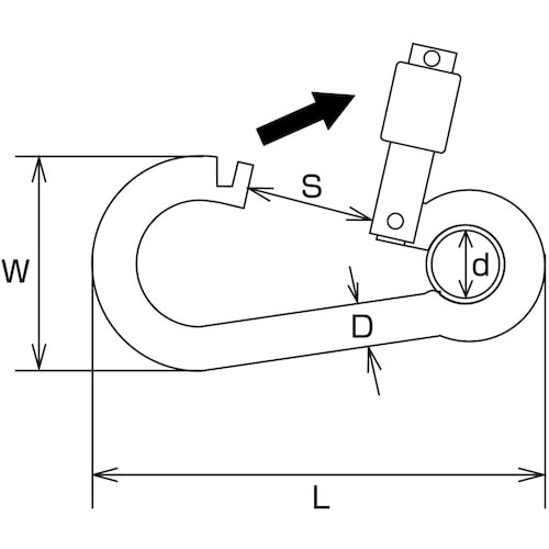水本 オープンフックA型 線径10mm