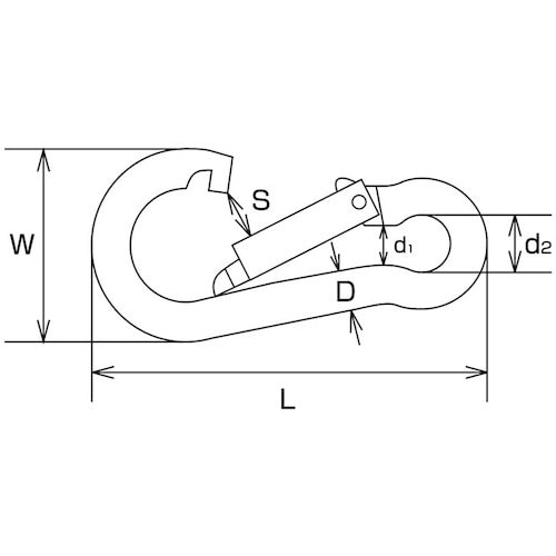 水本 ステンレス スナップフックB型 SUS316