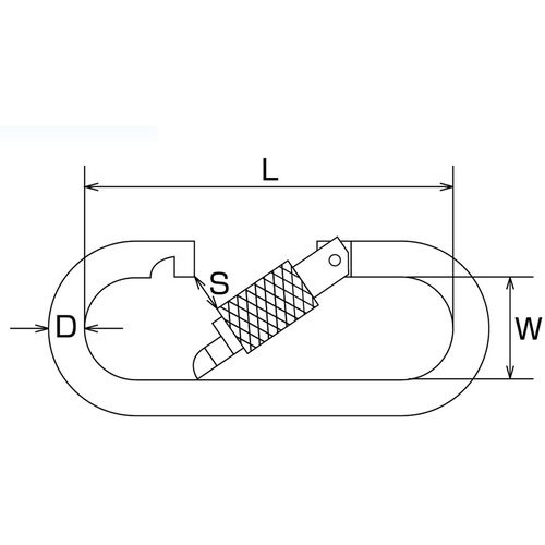 水本 フック ステンレス プチカラビナ(環付) 黒
