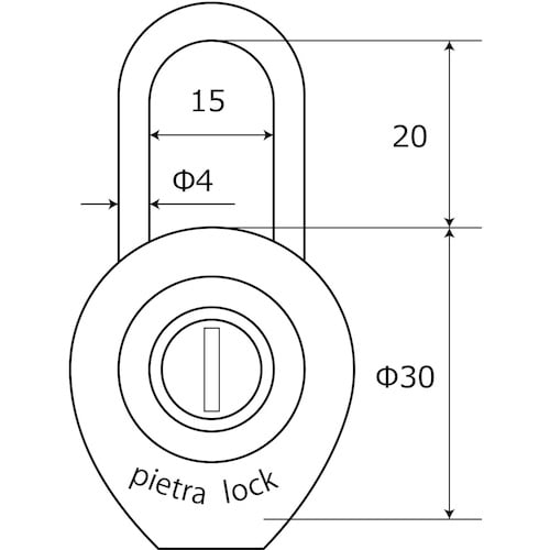 WAKI ピエトラロック 30MM シルバー