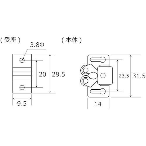 WAKI ローラーキャッチ VB−018 ステン