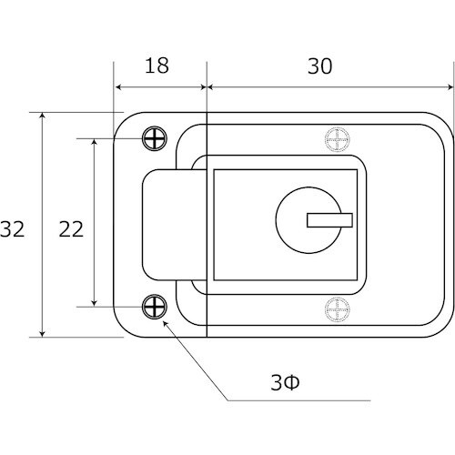 WAKI 鍵付きパッチン VB−011 カク P−
