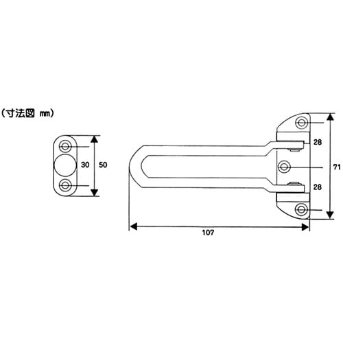WAKI ドアガード外開用 VA−259 ブロンズ