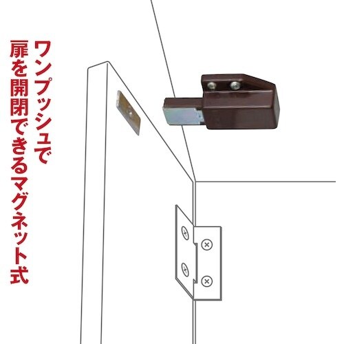 WAKI プッシュラッチ VB−020 ML80