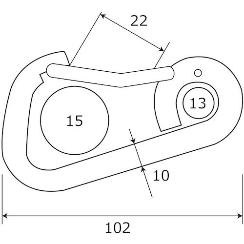 WAKI スプリングスナップ BK−624 ST