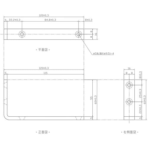WAKI ステン バレット棚受 BK−122 60
