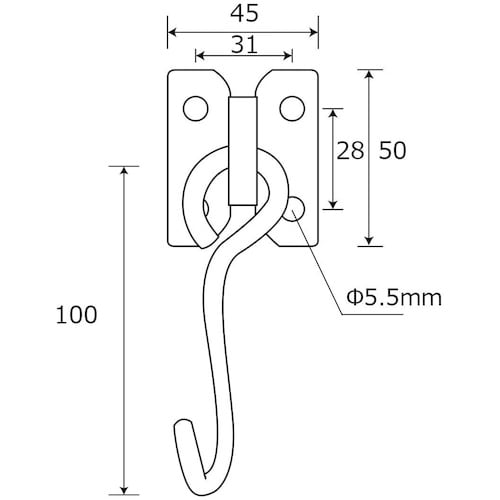 WAKI 座付フック BK−635