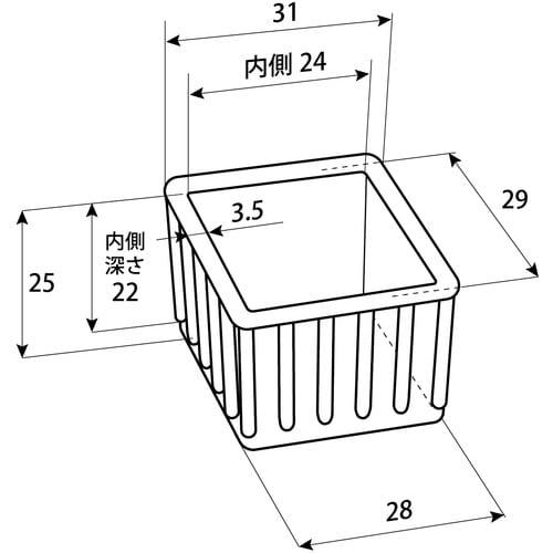 WAKI イスキャップB黒角 BC−192 24M