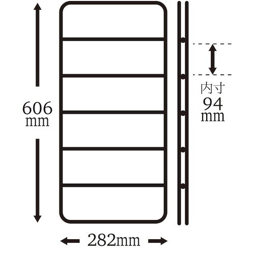 WAKI 棚パネル 白 DL−630 606x28