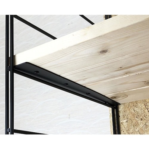 WAKI 棚固定金具 黒 DL−141 1x4ザイ