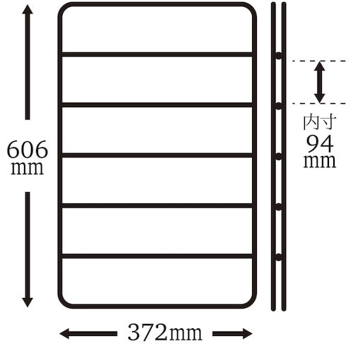 WAKI 棚パネル 白 DL−640 606x37