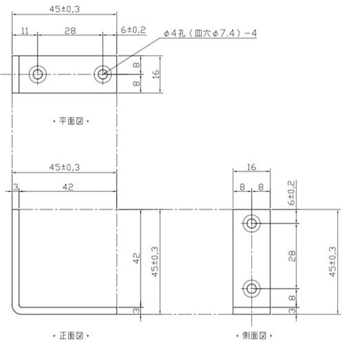 WAKI ステン バレット隅金 BK−113 45