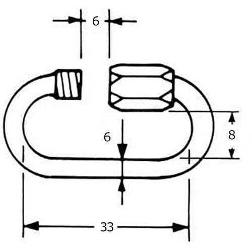 WAKI リングキャッチ 15−701 4MM