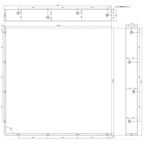 WAKI ユニクロワイド隅金 BK−838 300
