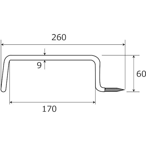 WAKI コーティングフック BK−644 32A