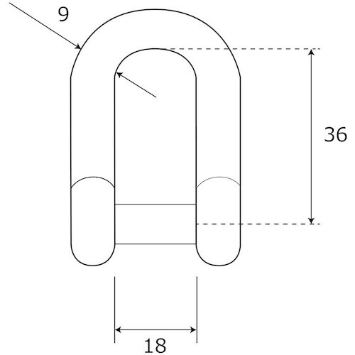 WAKI ネジシャックル 15−302 9MM
