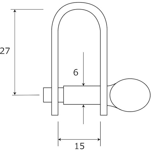 WAKI シートシャックル BK−663 ST 6