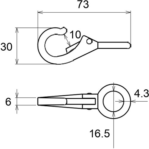 WAKI ステンアイスナップ 15−507 B1