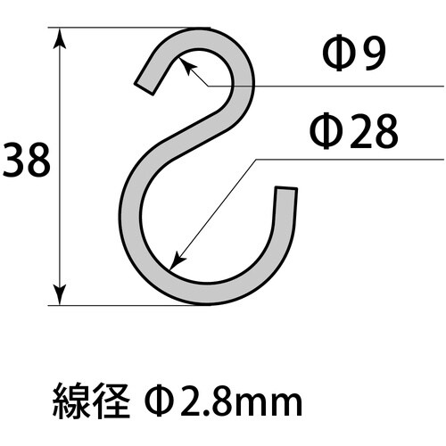 WAKI カラ−Sカン ML872 38MM クロ