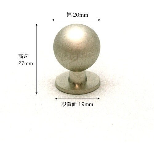 WAKI TWつまみ TW937 マットニッケル