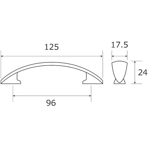 WAKI ハンドル125MM aiai AH027