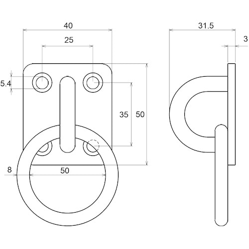 WAKI ステンリングプレート 15−139 8M