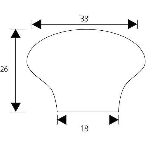 WAKI セラミックつまみ VG−275 38mm