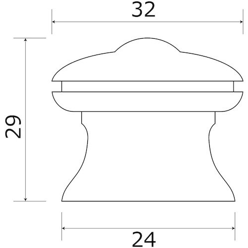 WAKI 木製つまみ 木地 TW−315