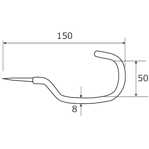 WAKI コーティングフック BK−642 30A