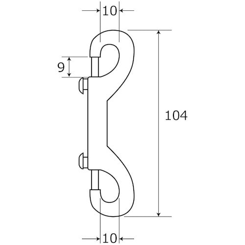 WAKI ダブルアイスナップ BK−731 100