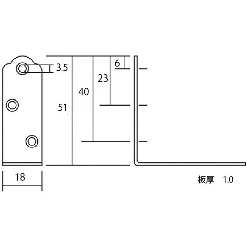 WAKI カラー隅金 金折 ML352 シロ 51