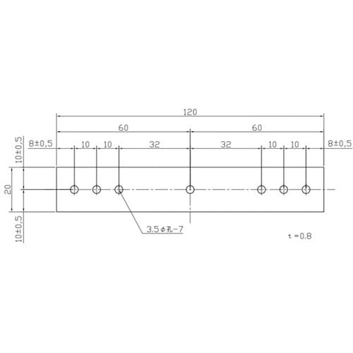 WAKI メッキ万能プレート BS−181 120