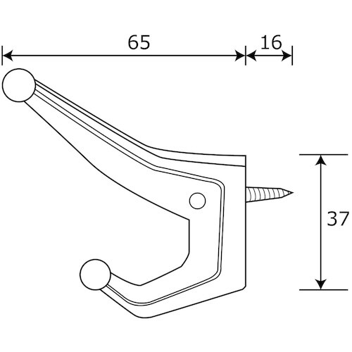 WAKI バラPC帽子掛 BK−363 アオ