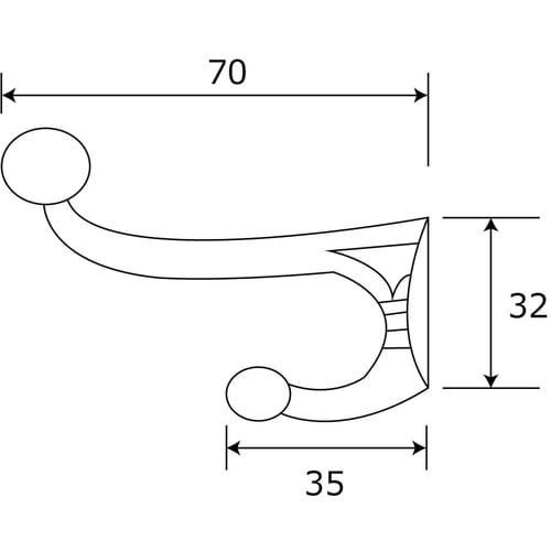 WAKI 木の葉帽子掛 SH−218 小 1個入り