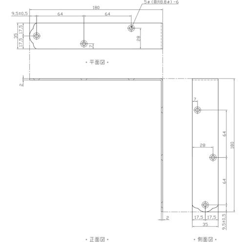 WAKI ステンレス金折隅金 BK−814 180