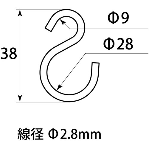 WAKI カラ−Sカン ML871 38MM シロ