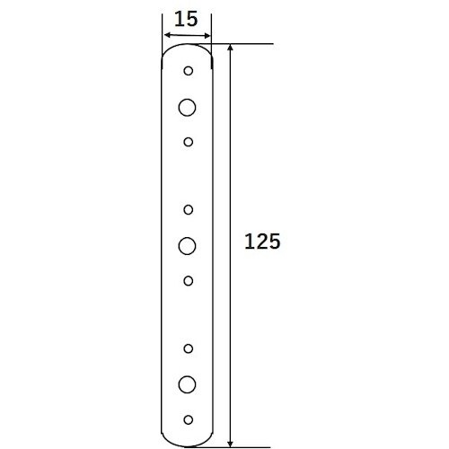 WAKI 真鍮 I型金具 WAP−213 125M