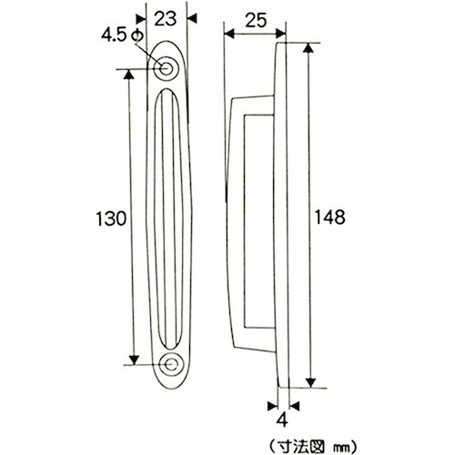 WAKI クローム一文字取手 VG−054 128