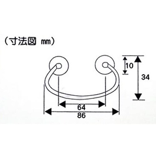 WAKI タンス取手菊座 VG−064 フルビ 大
