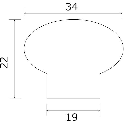 WAKI 木製つまみ DB TW−331