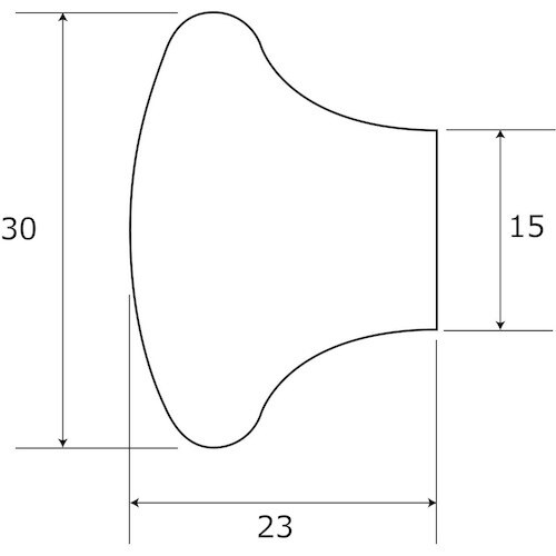WAKI 真鍮ホームツマミ BH−925 526W