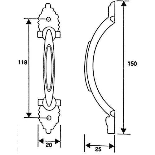 WAKI No950取手 VG−103 150mm